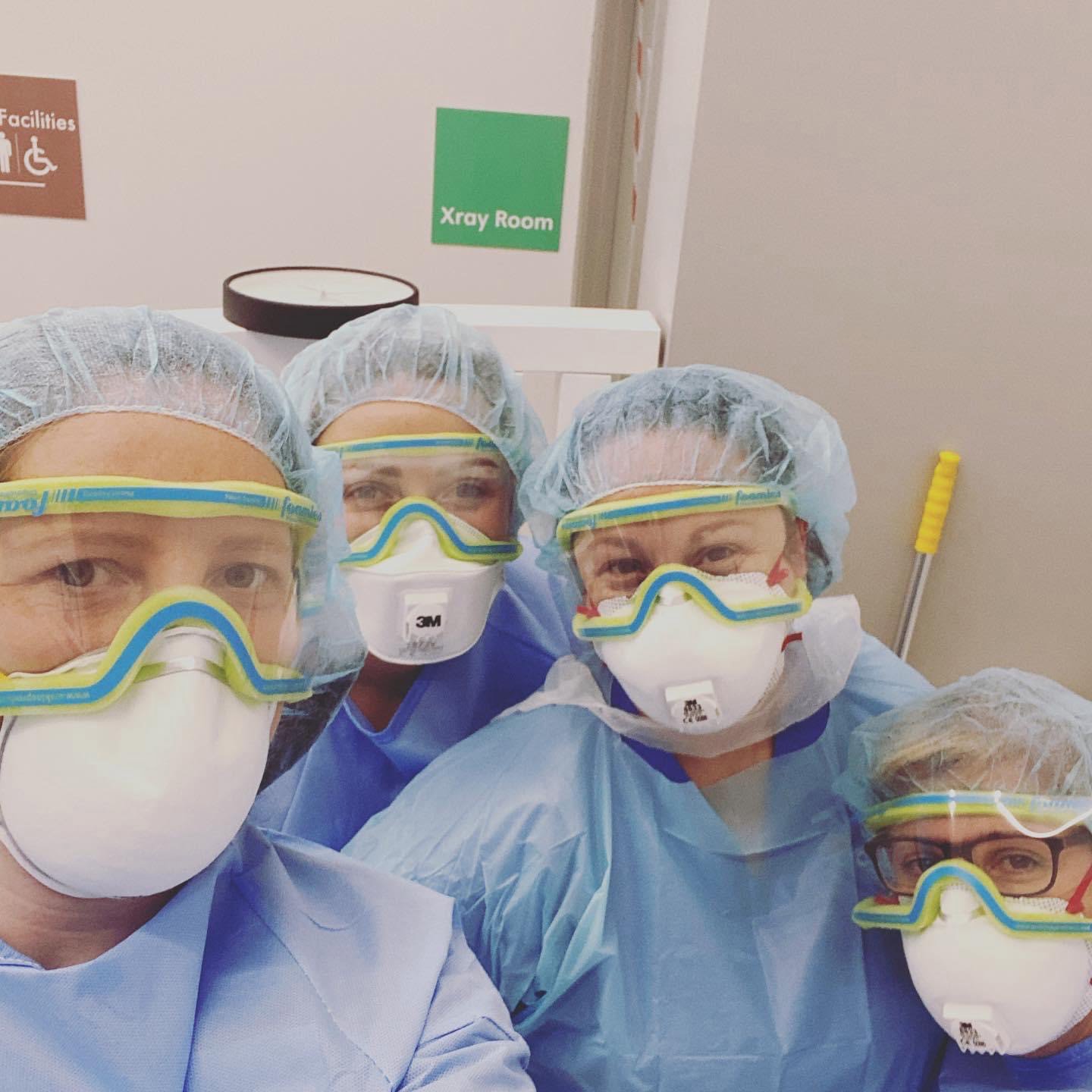 Smile Together coronavirus urgent dental care hub team PPE